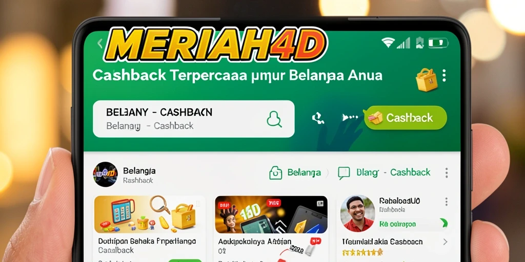 Tampilan antarmuka utama MERIAH4D dengan fitur Cashback yang mudah digunakan.