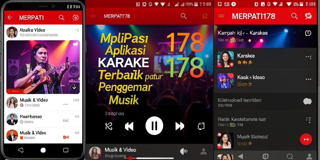 Tampilan antarmuka MERPATI178 yang menarik dan fungsional untuk karaoke.