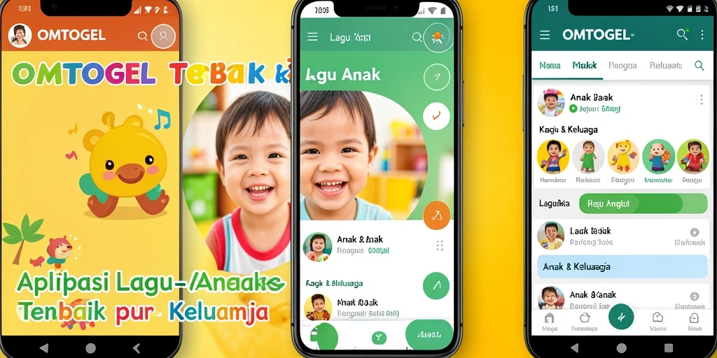 Tampilan antarmuka aplikasi OMTOGEL yang ramah anak.