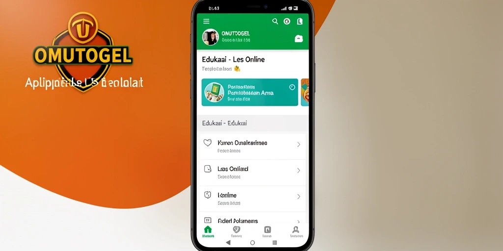 Antarmuka pengguna OMUTOGEL yang intuitif untuk Les Online.