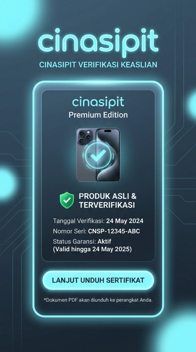 Tampilan kanal resmi cinasipit